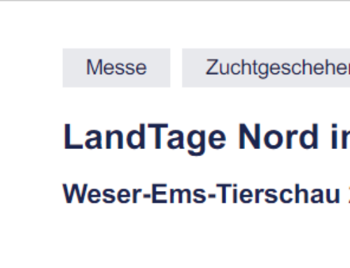 Anmeldung – Tierschau & Jungzüchterwettbewerb